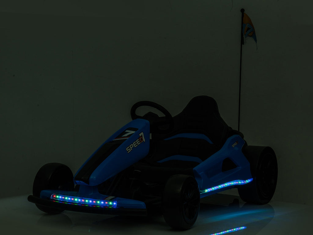 24V TREKCAR Kids Electric Go-Kart with DRIFT Function - Yellow