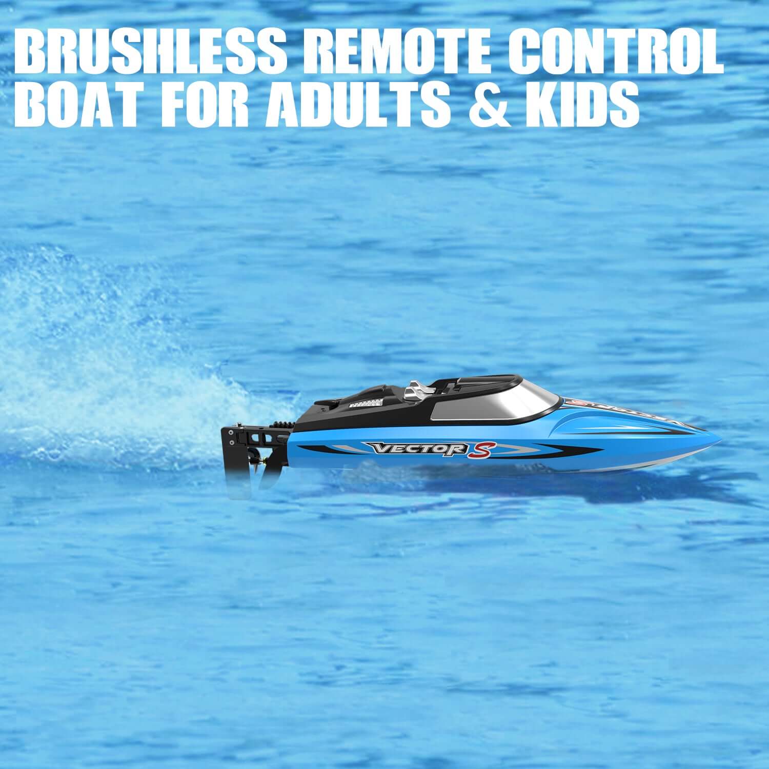 VectorS 30MPH Brushless RC Boat: Self-Righting, Fast Racing for Lakes