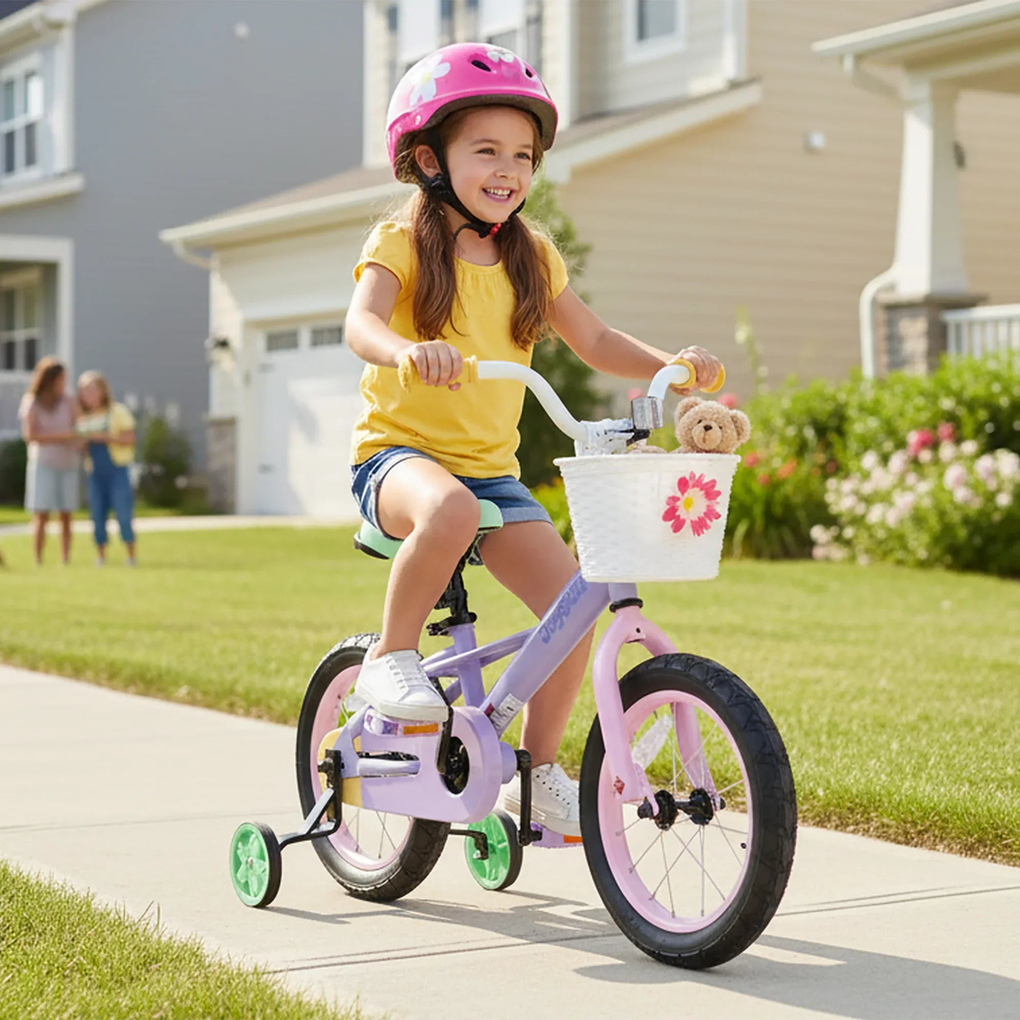 JOYSTAR Macaron Girls Bike Rainbow Bike