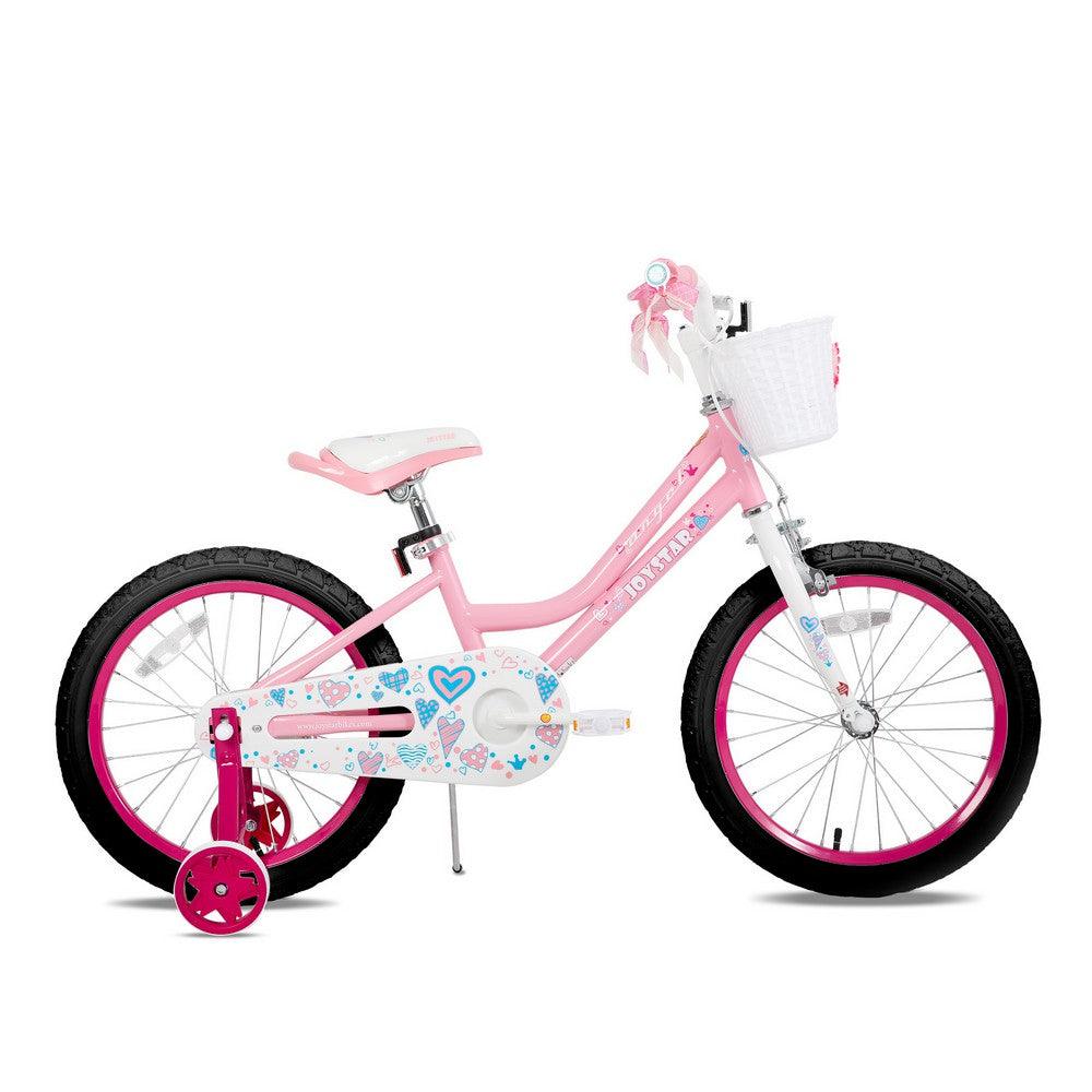 JOYSTAR Angel Girls Bike with Training Wheels & Basket