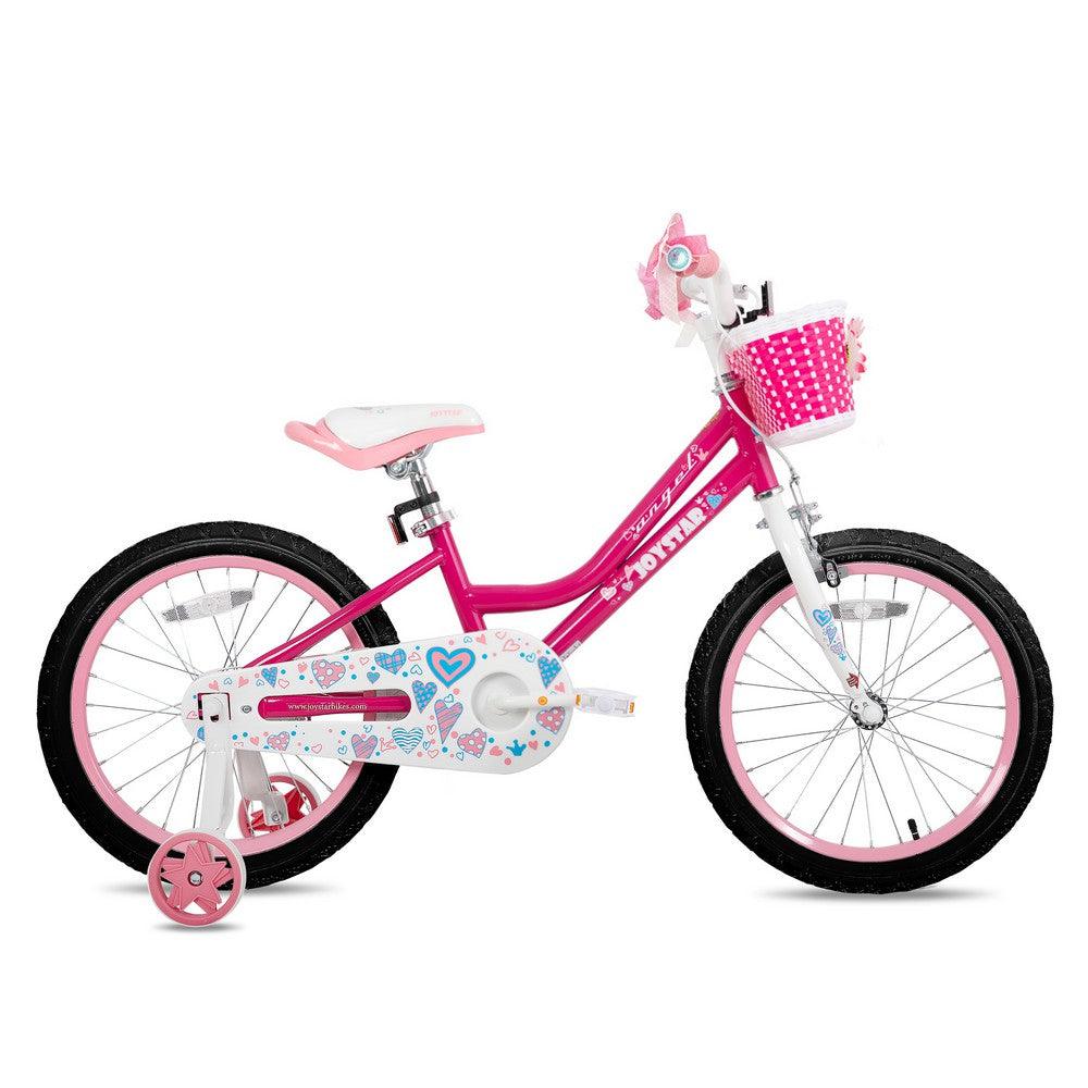 JOYSTAR Angel Girls Bike with Training Wheels & Basket