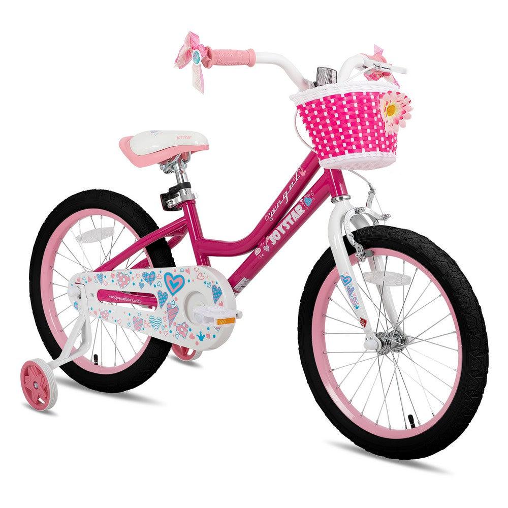 JOYSTAR Angel Girls Bike with Training Wheels & Basket