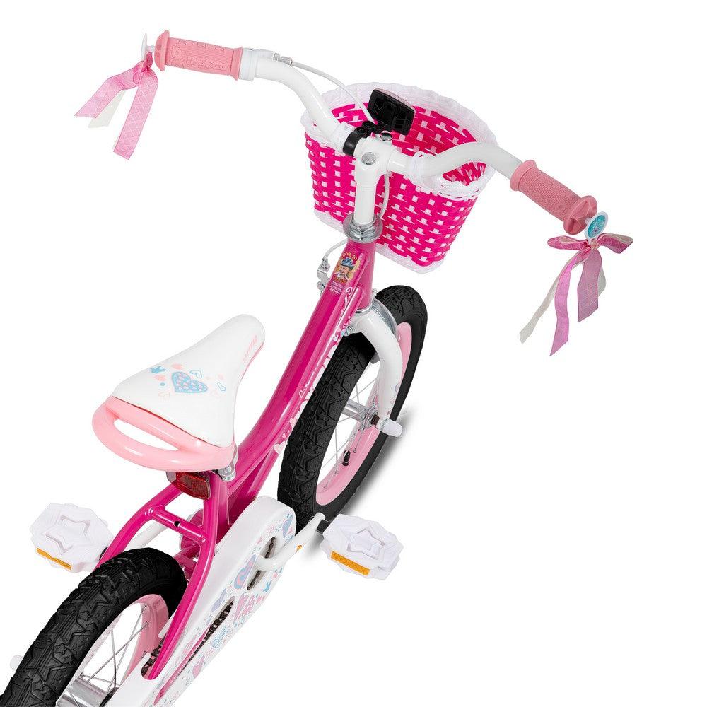 JOYSTAR Angel Girls Bike with Training Wheels & Basket