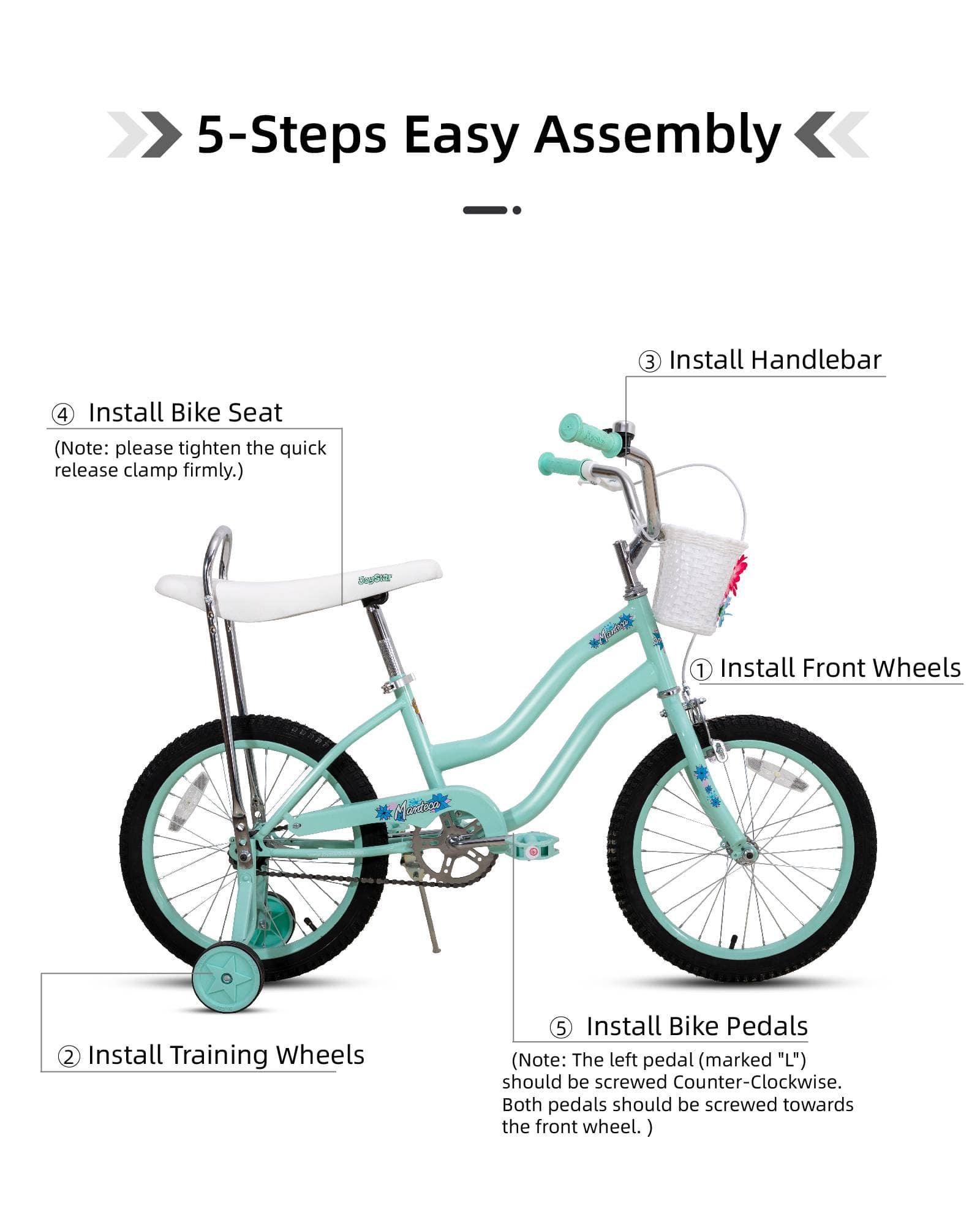 JOYSTAR Manteca 20" Banana Seat Girls Bike