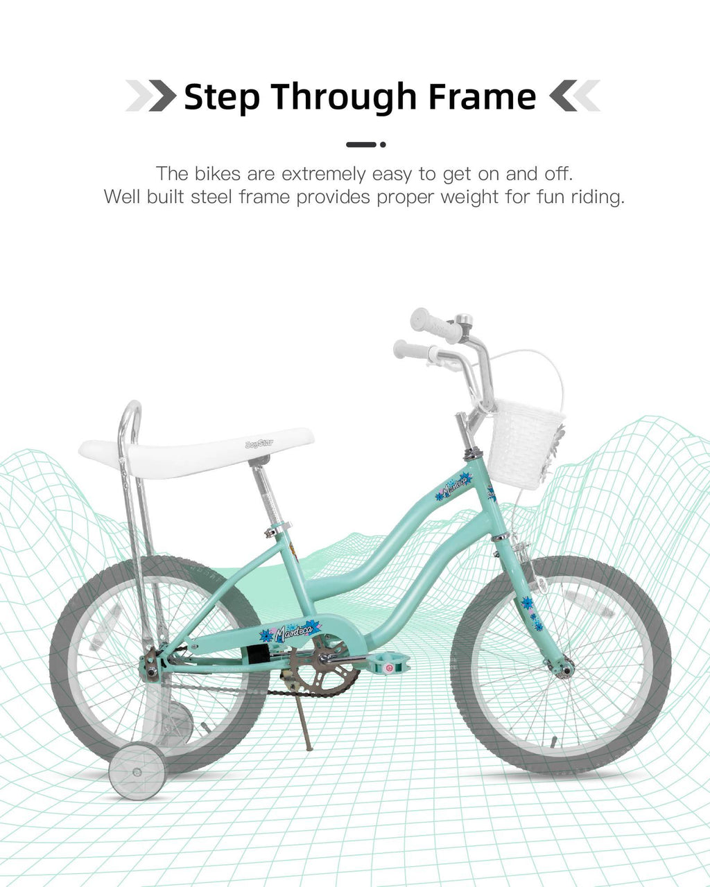 JOYSTAR Manteca 20" Banana Seat Girls Bike