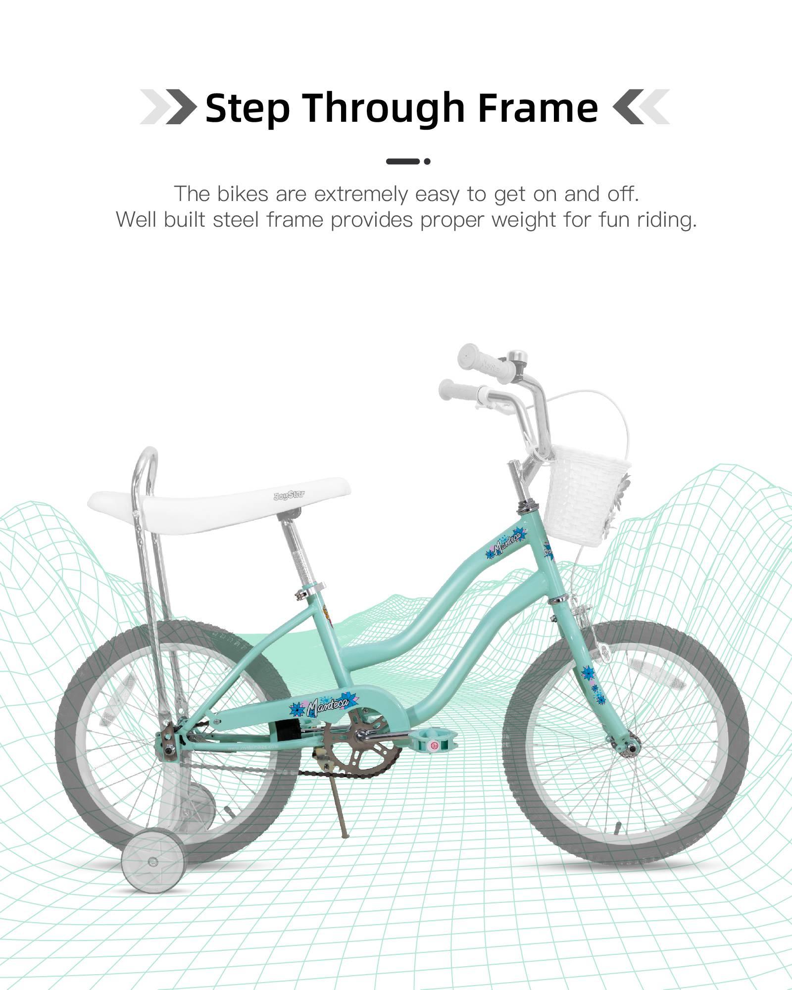 JOYSTAR Manteca 20" Banana Seat Girls Bike