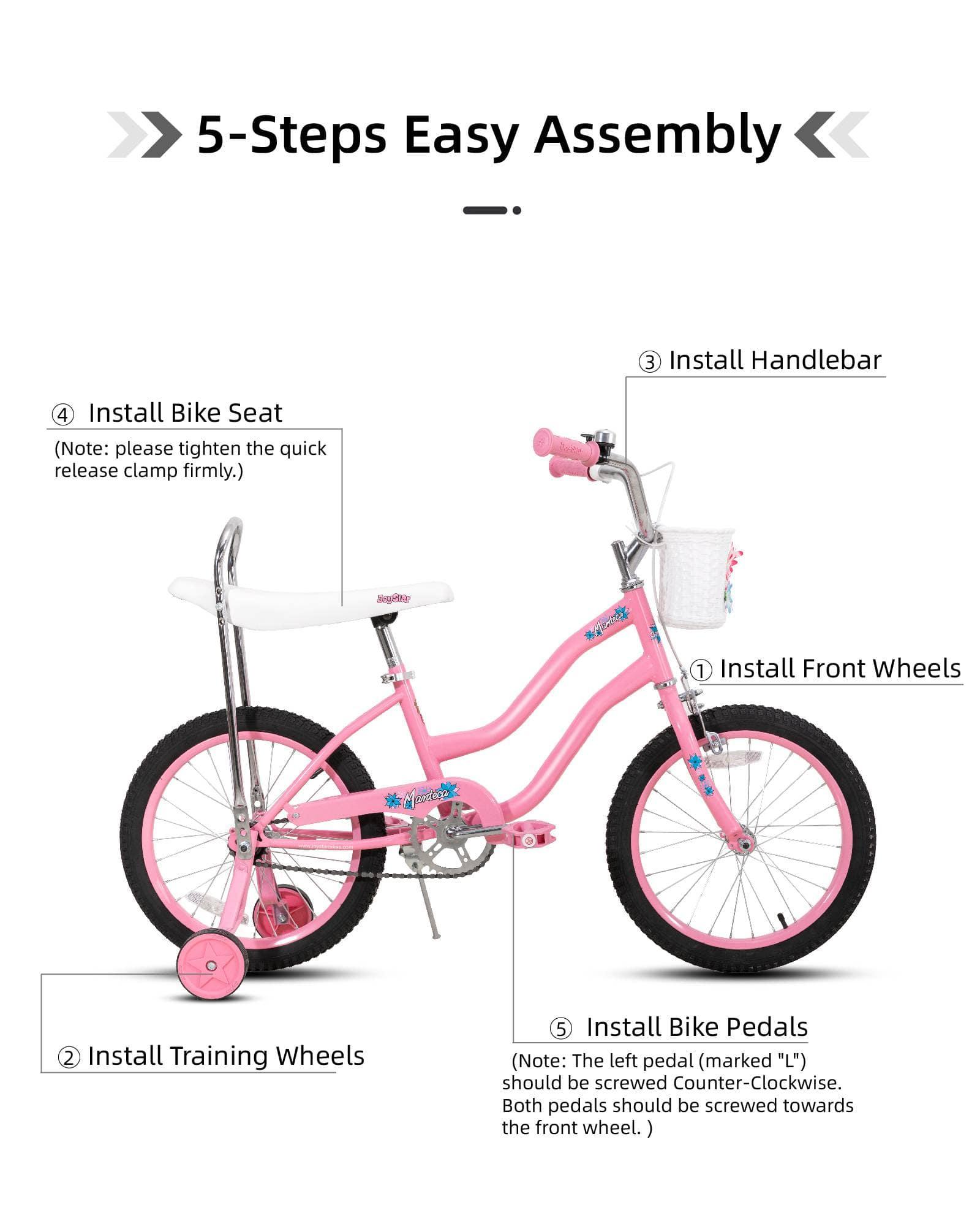 JOYSTAR Manteca 20" Banana Seat Girls Bike