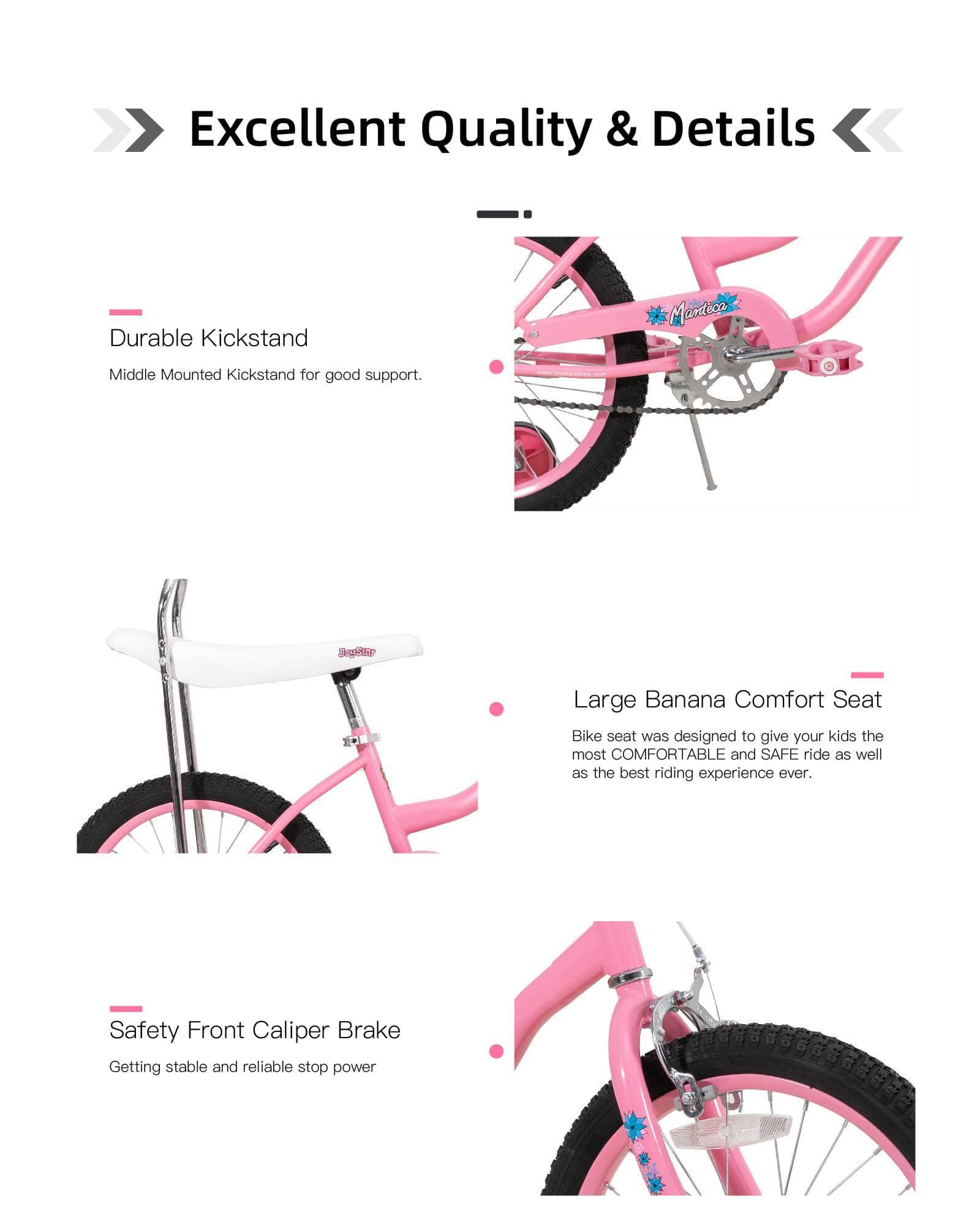 JOYSTAR Manteca 20" Banana Seat Girls Bike