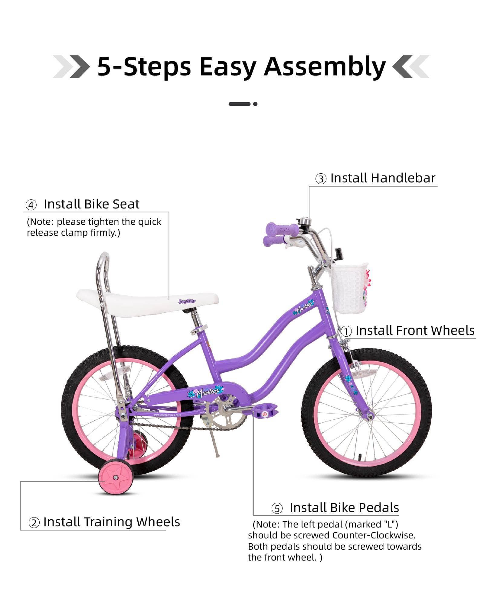JOYSTAR Manteca 20" Banana Seat Girls Bike