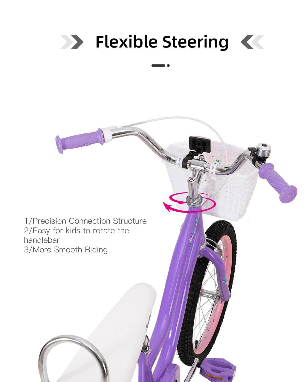 JOYSTAR Manteca 20" Banana Seat Girls Bike