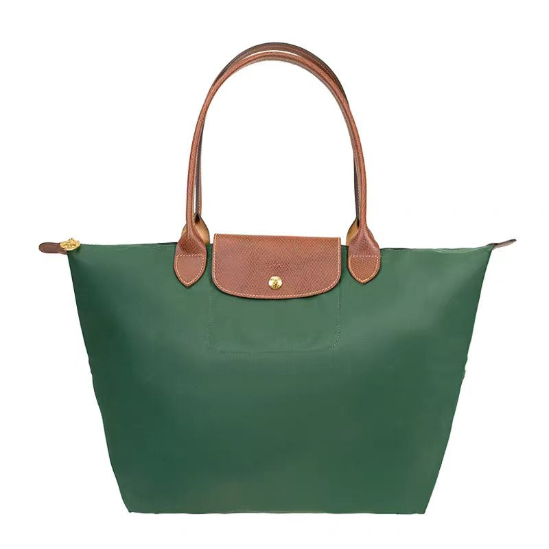 Longchamp - Small Le Pliage Handbag, Green Blue