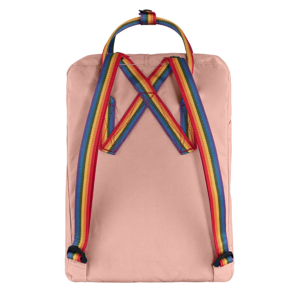 Fjallraven Kanken Rainbow Classic Backpack Chalk Rose / Rainbow