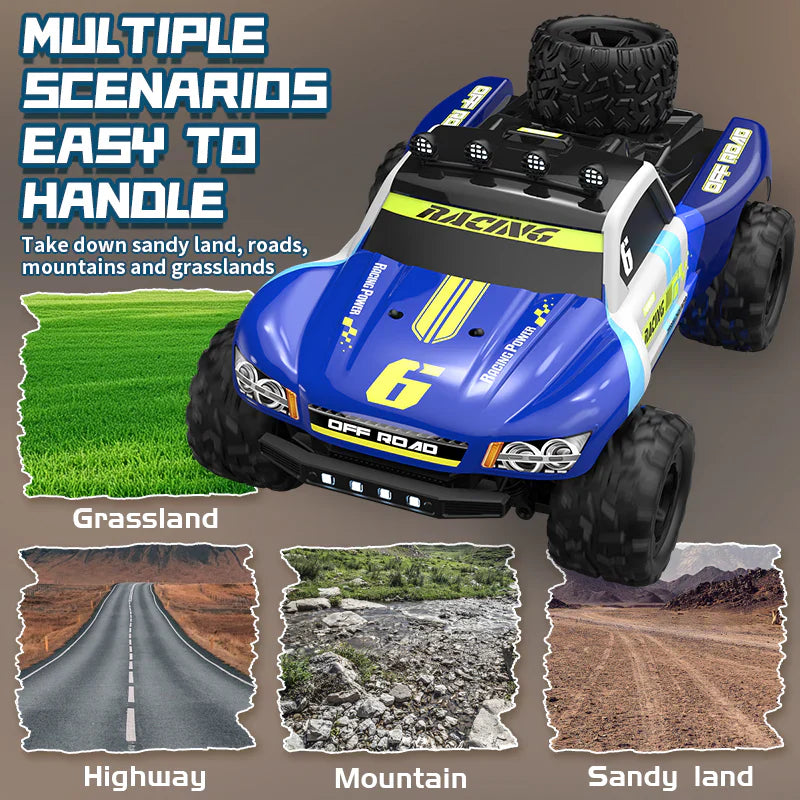 KFPLAN KF19-B 1:18 4WD High-Speed RC Off-Road Truck - Blue