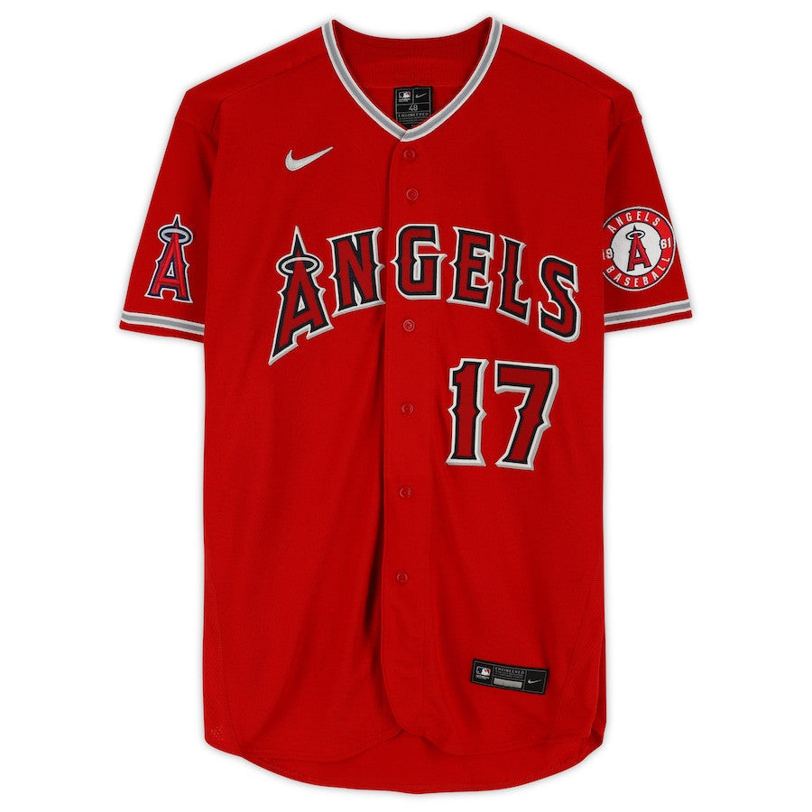 Shohei Ohtani 17 Los Angeles Angels Autographed Jersey - Red