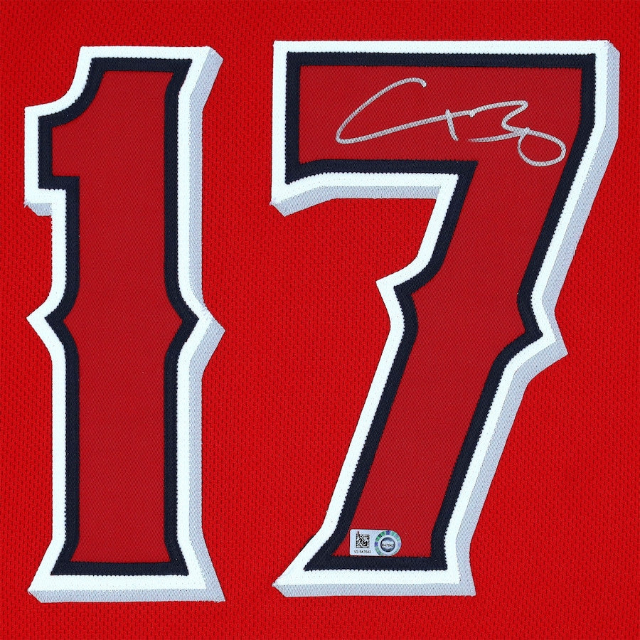 Shohei Ohtani 17 Los Angeles Angels Autographed Jersey - Red