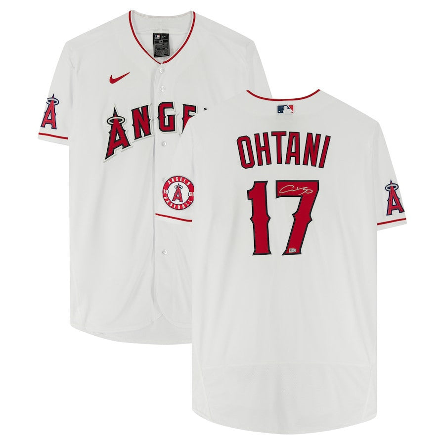 Shohei Ohtani 17 Los Angeles Angels Autographed Jersey - White