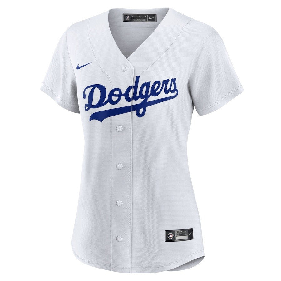 Shohei Ohtani 17 Los Angeles Dodgers Signed Collage Arts 2023 Home Women Jersey - White