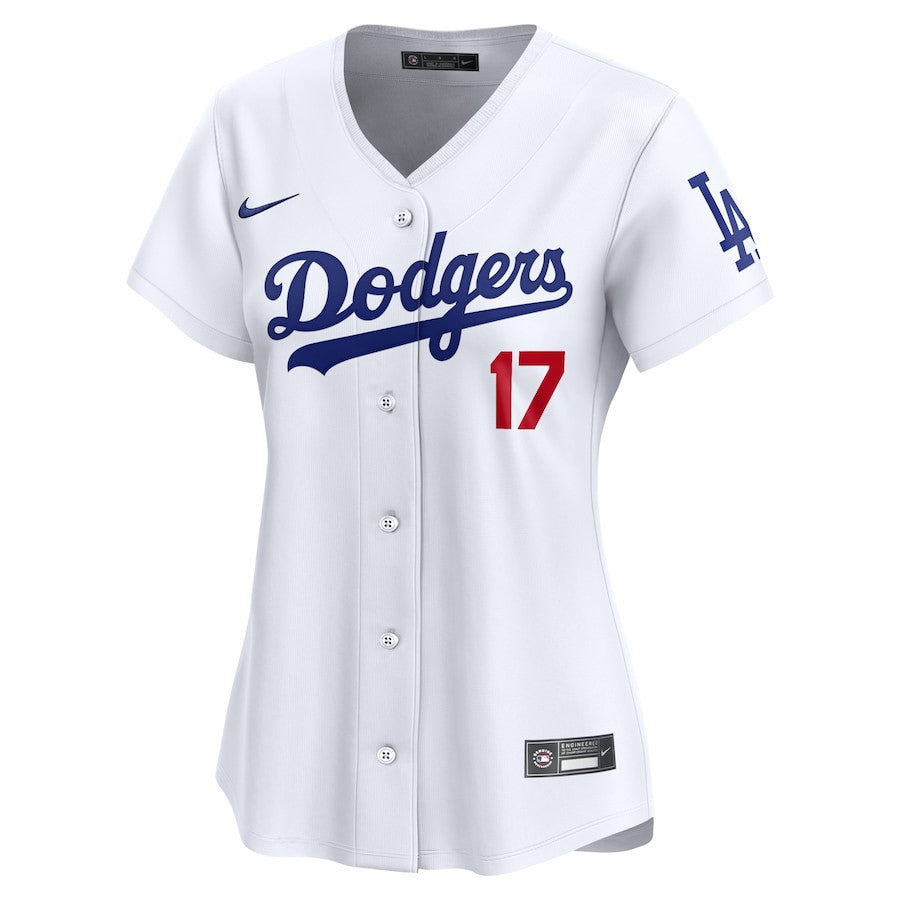 Shohei Ohtani 17 Los Angeles Dodgers Home Women Jersey - White