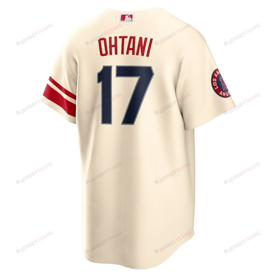 Shohei Ohtani 17 Los Angeles Angels City Connect Player Jersey - Cream