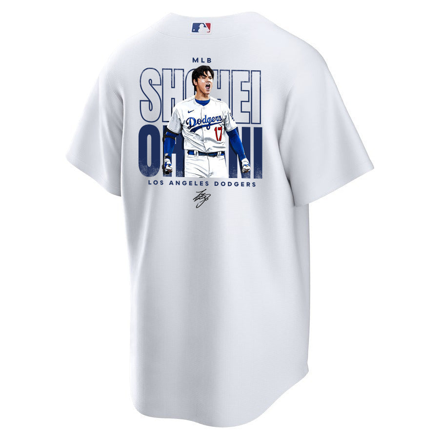 Shohei Ohtani 17 Los Angeles Dodgers Signed ShoTime 2023 Home Player Men Jersey - White