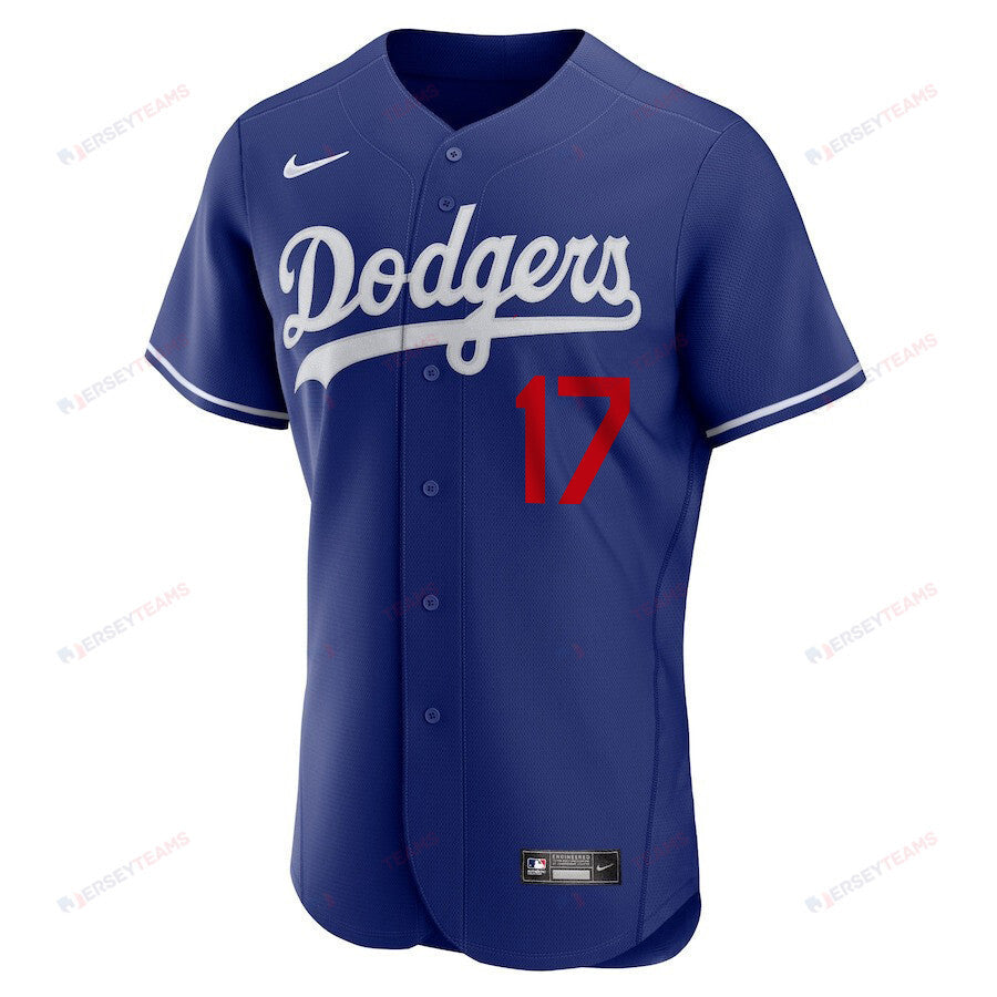 Shohei Ohtani 17 Los Angeles Dodgers Signed Greatest Sho On Earth 2023 Alternate ELITE Men Jersey - Royal