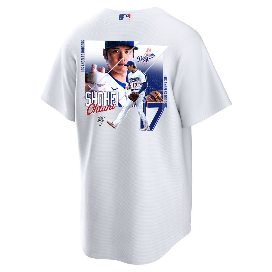 Shohei Ohtani 17 Los Angeles Dodgers Signed Greatest Sho On Earth 2023 Home Men Jersey - White