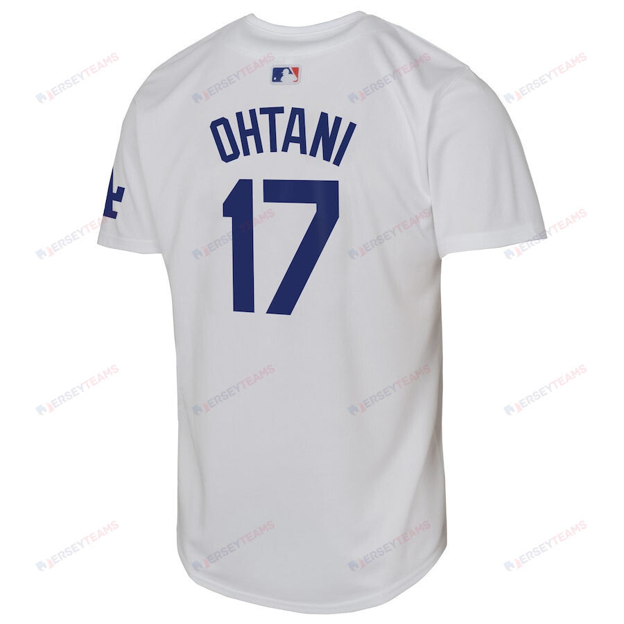Shohei Ohtani 17 Los Angeles Dodgers Youth Home Jersey - White