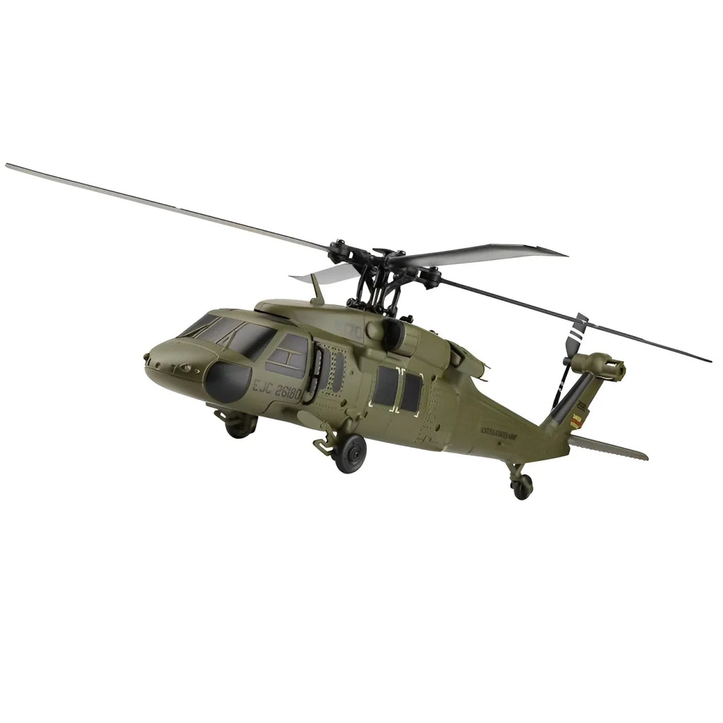 Wltoys K170 UH-60L 2.4GHz 4CH Brushless Military RC Helicopter RTF, 6-Axis Gyro