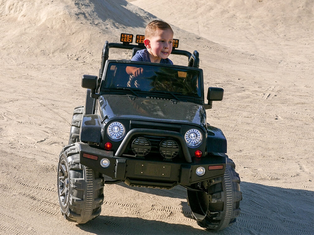 12V MP3 Kids Ride on Truck R/C Remote Control, Lights Radio and Tunes - Blue