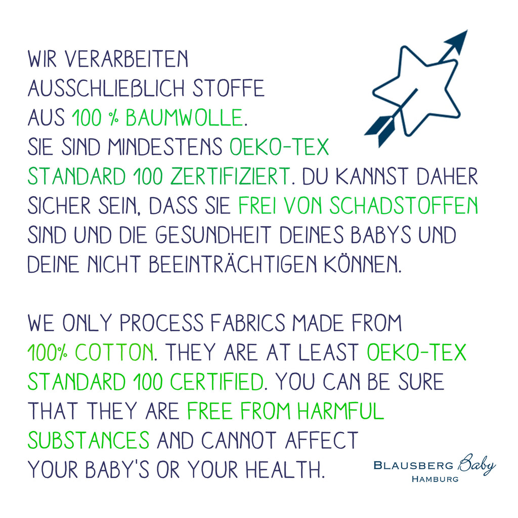 Padded play mat, coated on one side, water-repellent – materials Oeko-Tex 100 certified – made in Germany