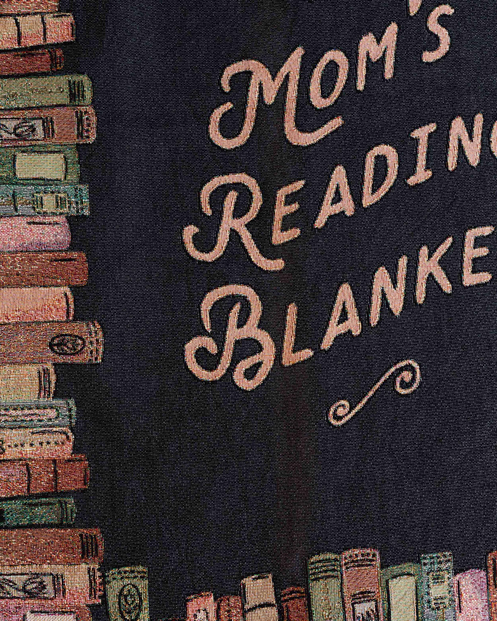 Gift for Book Lover: Cozy Custom Blanket, Present for Mom Dad Him Her, Unique Woven Throw