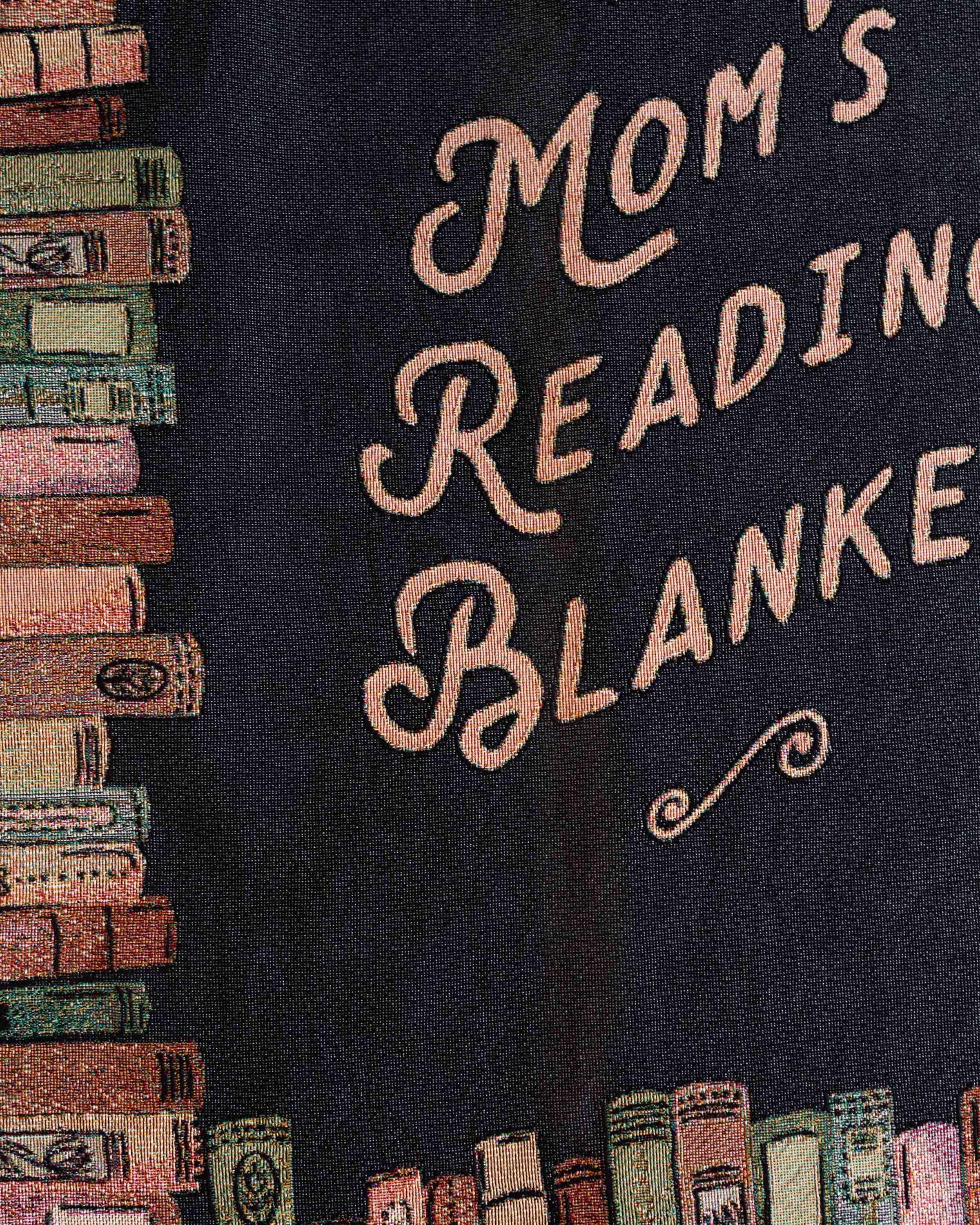 Gift for Book Lover: Cozy Custom Blanket, Present for Mom Dad Him Her, Unique Woven Throw