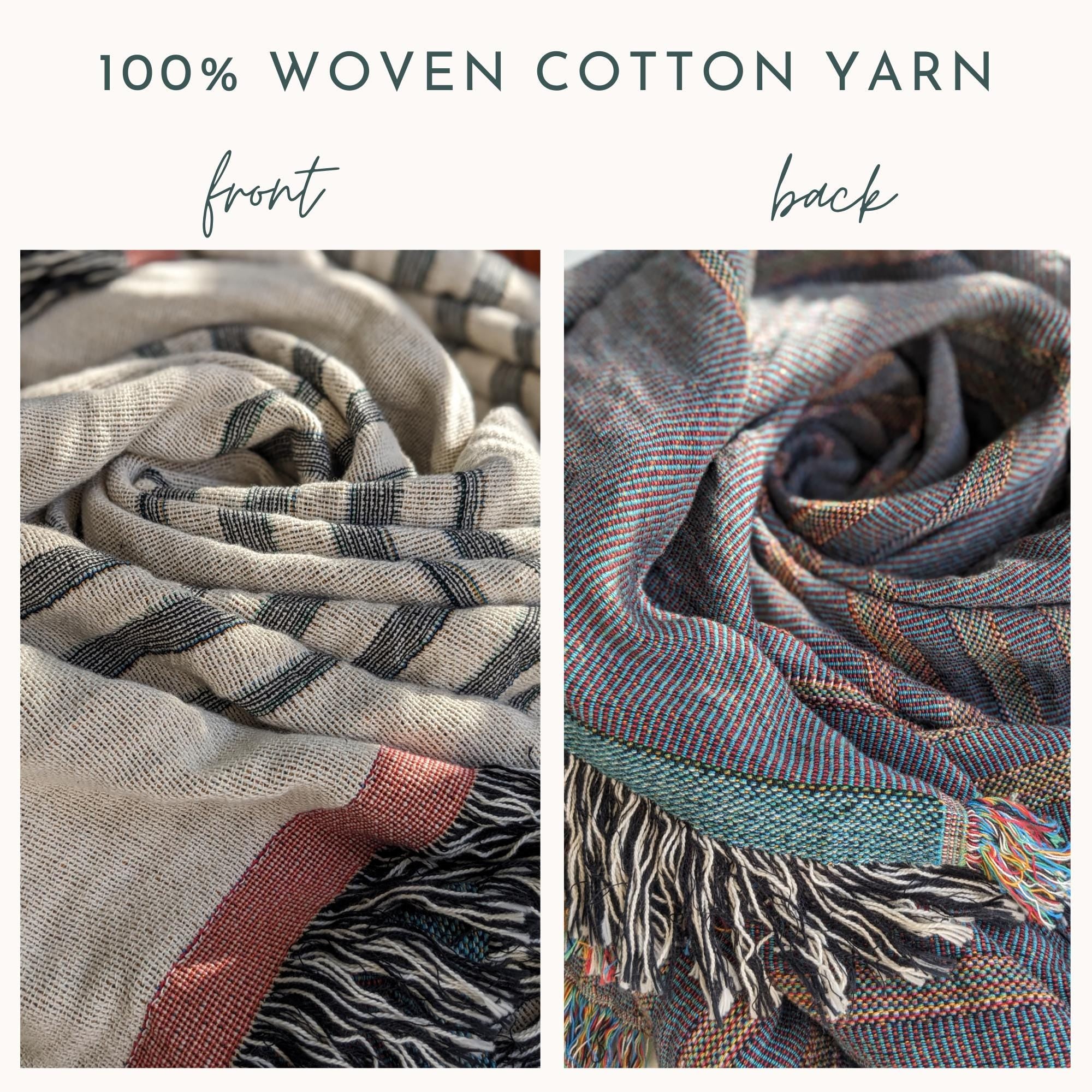 Personalized Woven Throw Blanket | Modern Boho Stripes, Unique Gift for Wedding Engagement Anniversary Keepsake, Family or Couple Last Name