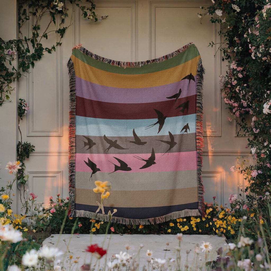 Eras Inspired Blanket: Woven Cotton Throw for fans