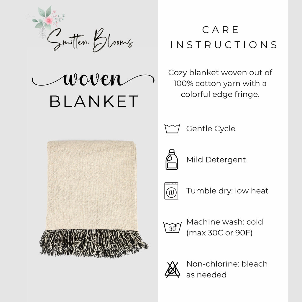 Eras Inspired Blanket: Woven Cotton Throw for fans