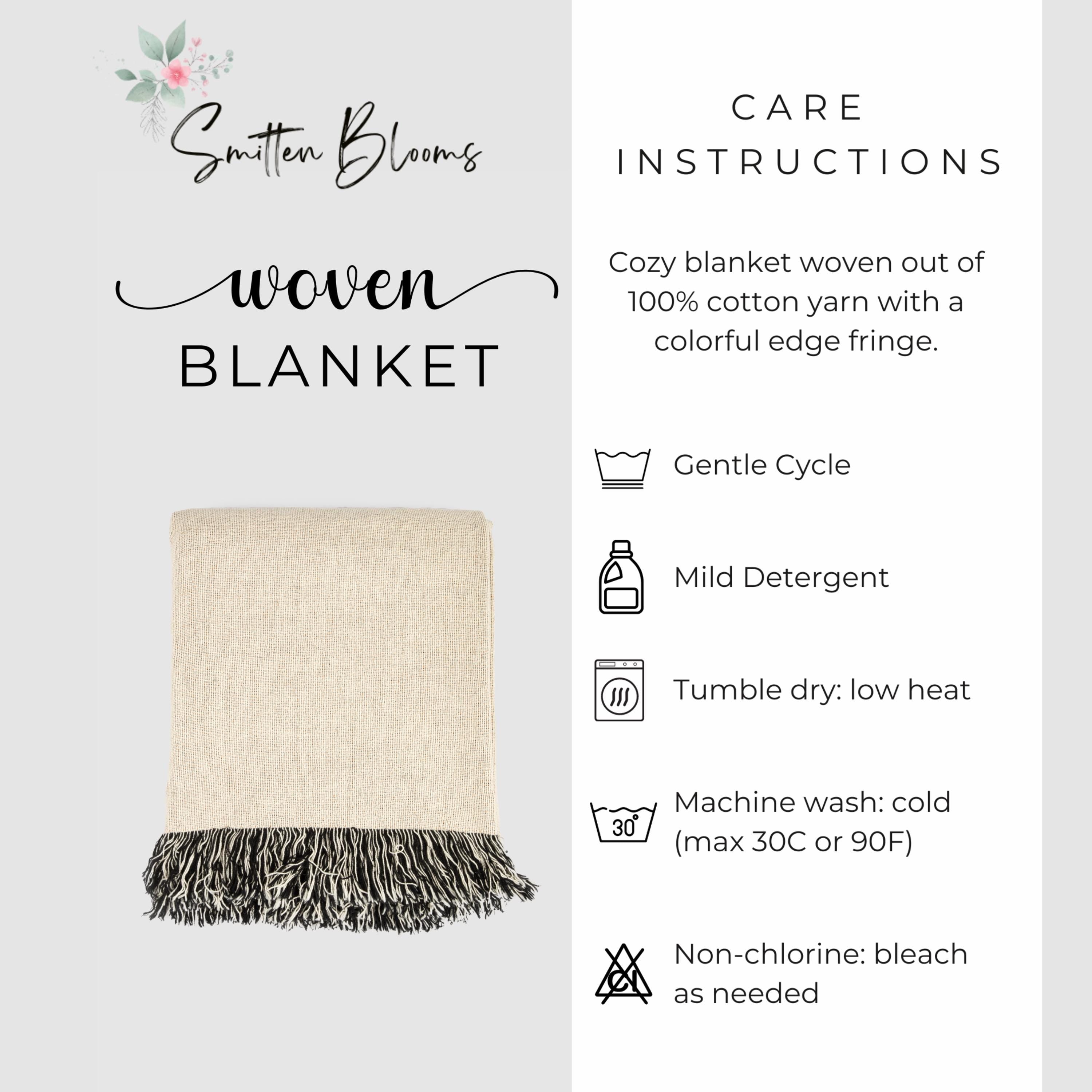 Eras Inspired Blanket: Woven Cotton Throw for fans