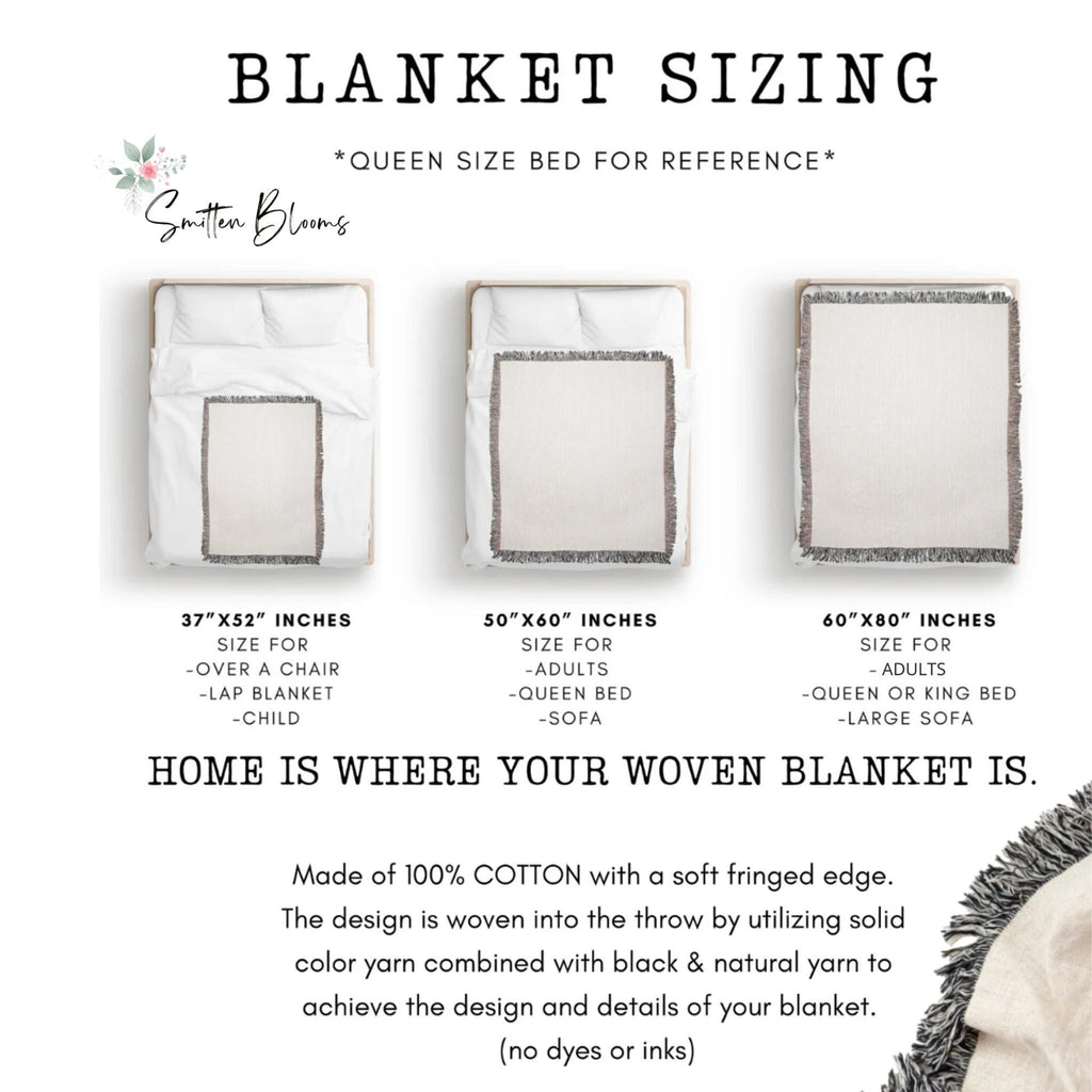 Eras Inspired Blanket: Woven Cotton Throw for fans