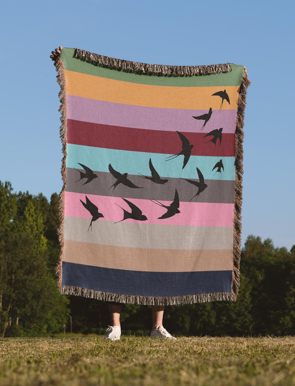 Eras Inspired Blanket: Woven Cotton Throw for fans