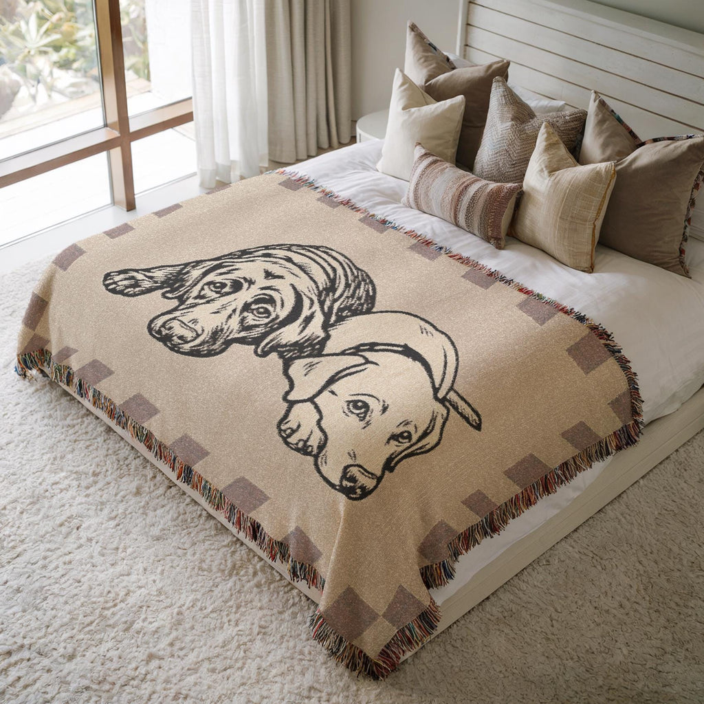 Custom Woven Blanket with Pet Portrait, Custom Pet Blanket, Pet Memorial Blanket, Custom Dog Blanket, Custom Pet Gifts, Gifts for Pet Lovers