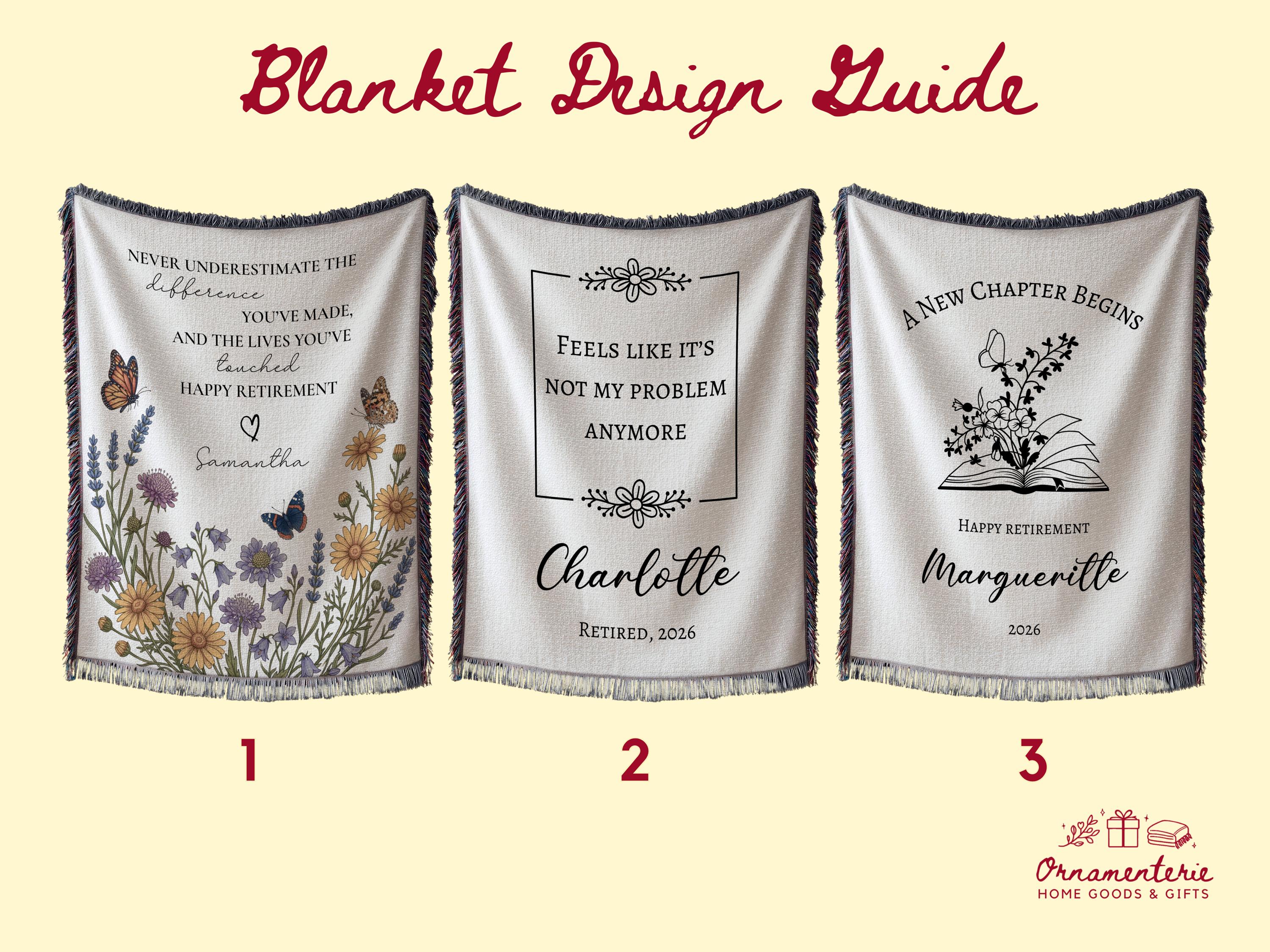 Customizable Retirement Blanket Custom Gift For Women Retired Nurse Teacher Doctor Personalizable Employee Goodbye Coworker Farewell Present