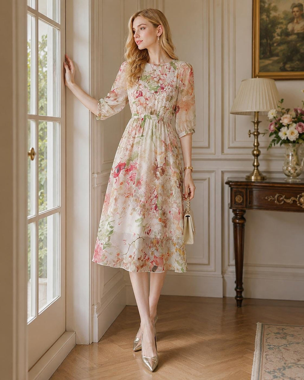 Pink Silk Elegant Dress Korean Chic Luxury Party Evening Festival Casual Summer Women