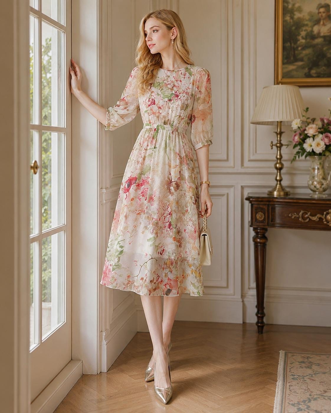 Pink Silk Elegant Dress Korean Chic Luxury Party Evening Festival Casual Summer Women