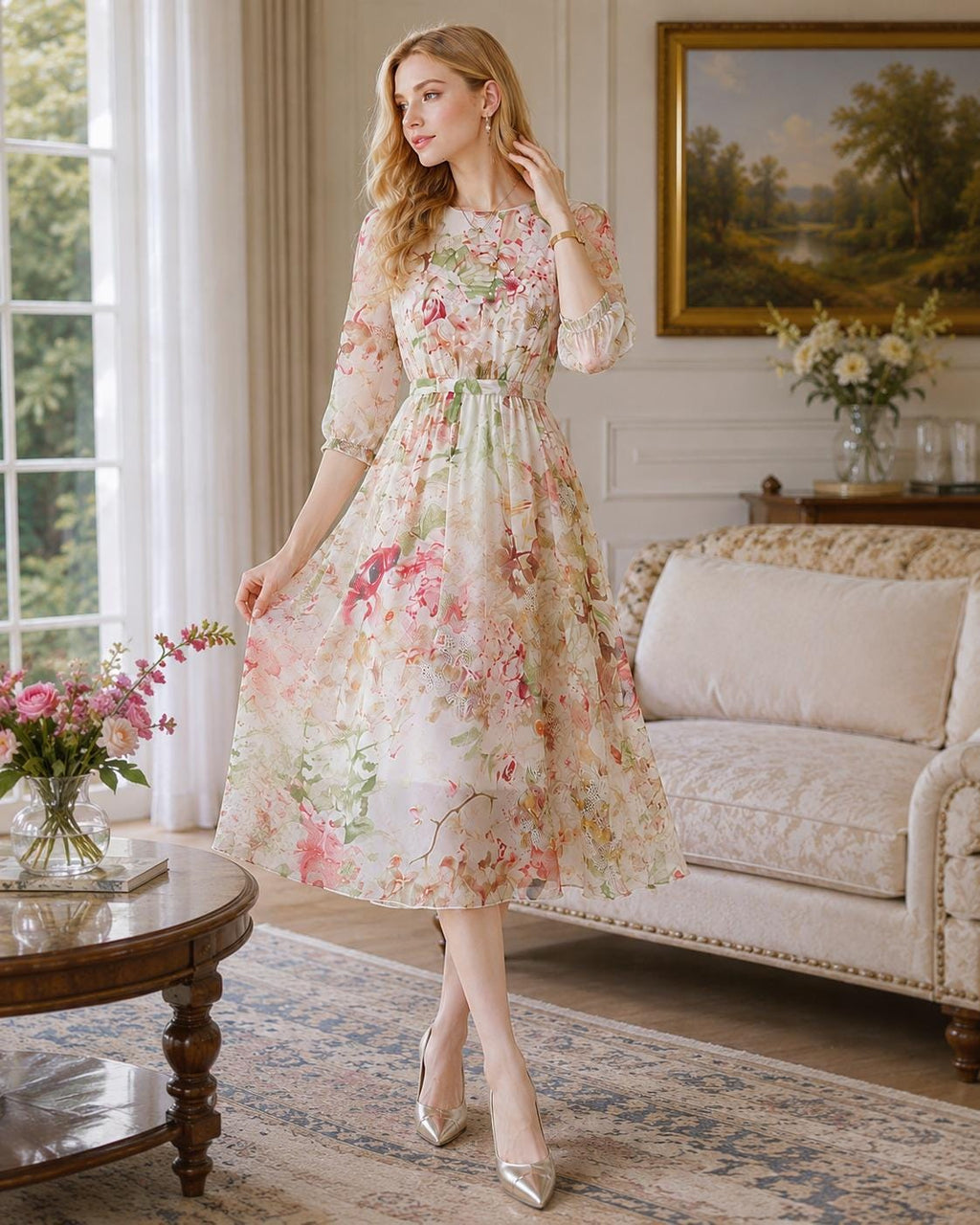 Pink Silk Elegant Dress Korean Chic Luxury Party Evening Festival Casual Summer Women