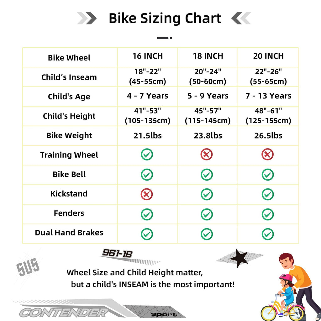 JOYSTAR Contender 20" 24" Kids Mountain Bike