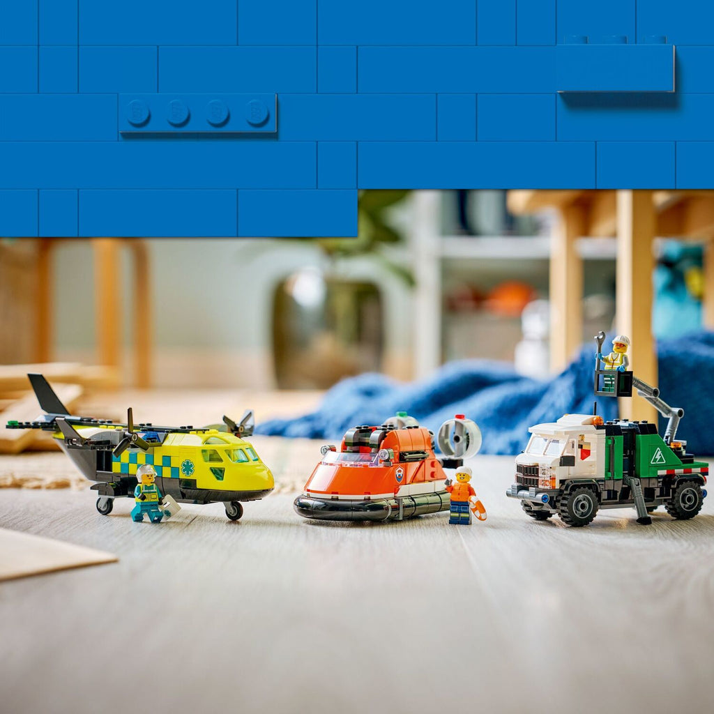 CITY Mix & Match Airplane, Service Truck and Hovercraft Remix