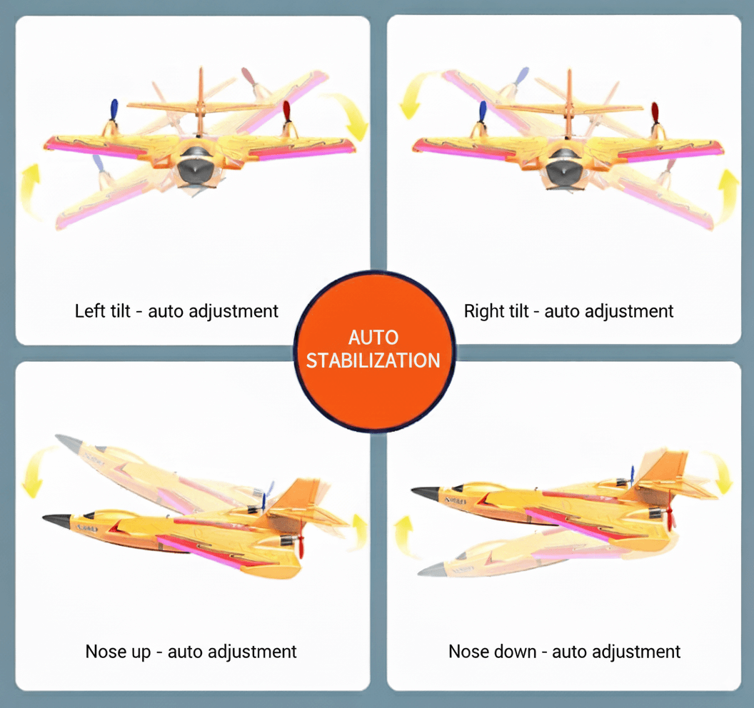 X320 Sea Land Air RC Glider with LED Lights