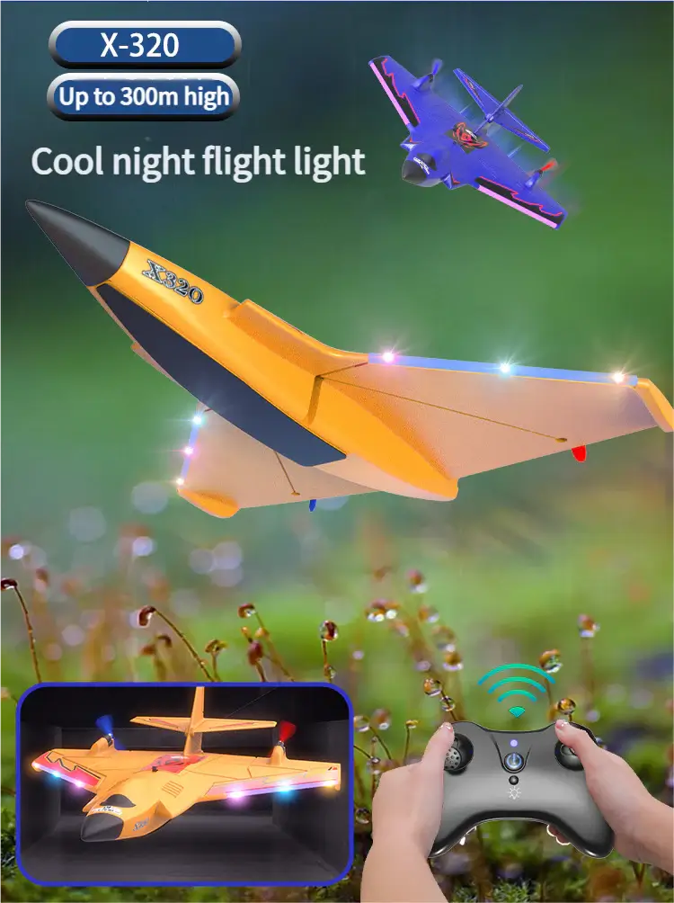 X320 Sea Land Air RC Glider with LED Lights