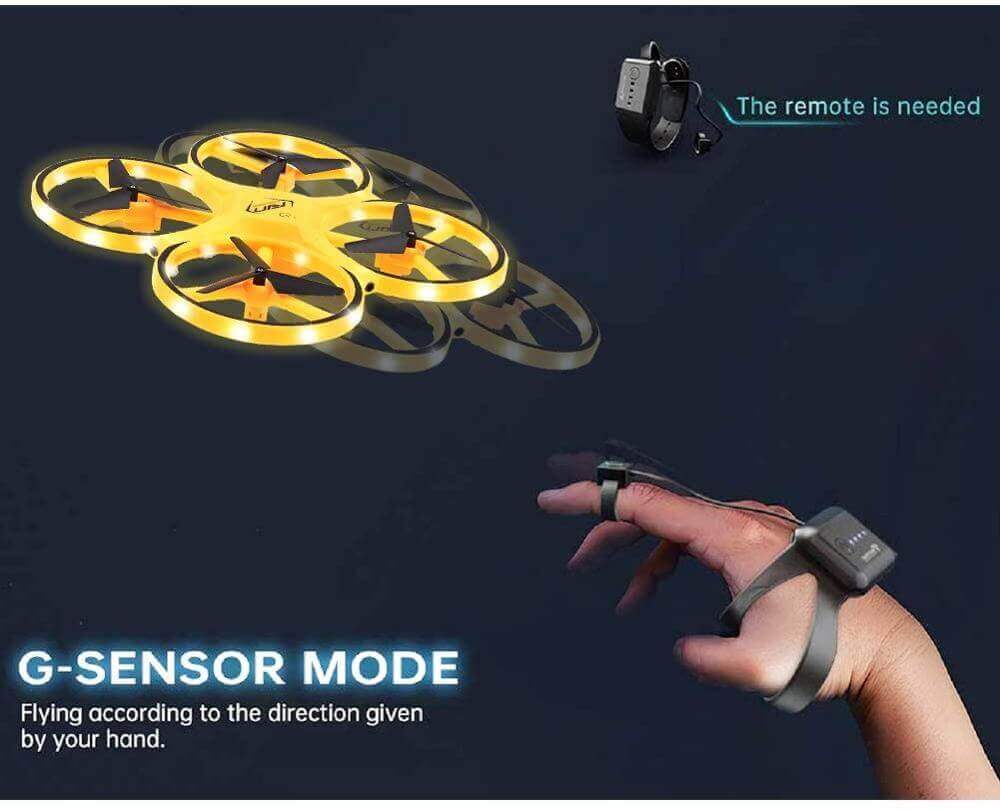 Mini Quadcopter Drone with Smart Watch Gesture Control