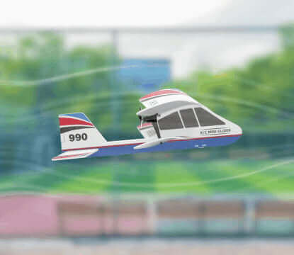 2.4GHz RC Glider Plane for Beginners with Hand Launch