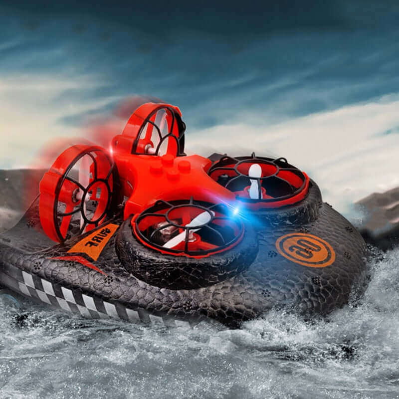 3-in-1 Amphibious RC Hovercraft, Speed Boat & Stunt Car